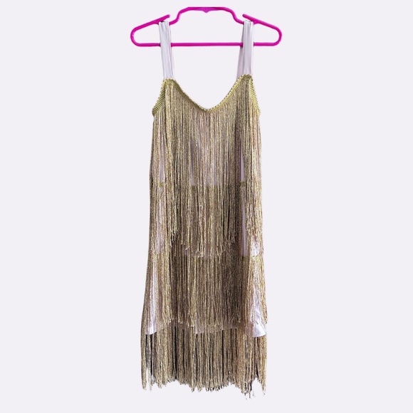 NWOT Girls Sequin Fringe Tassel Dress – Size 8/9yrs - Picture 5 of 6